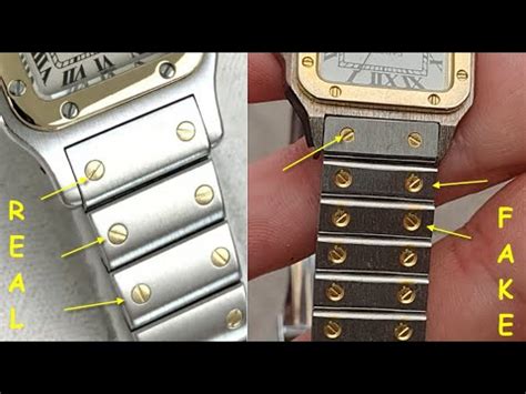 fake cartier watch vs real bust down|how to tell a fake cartier watch.